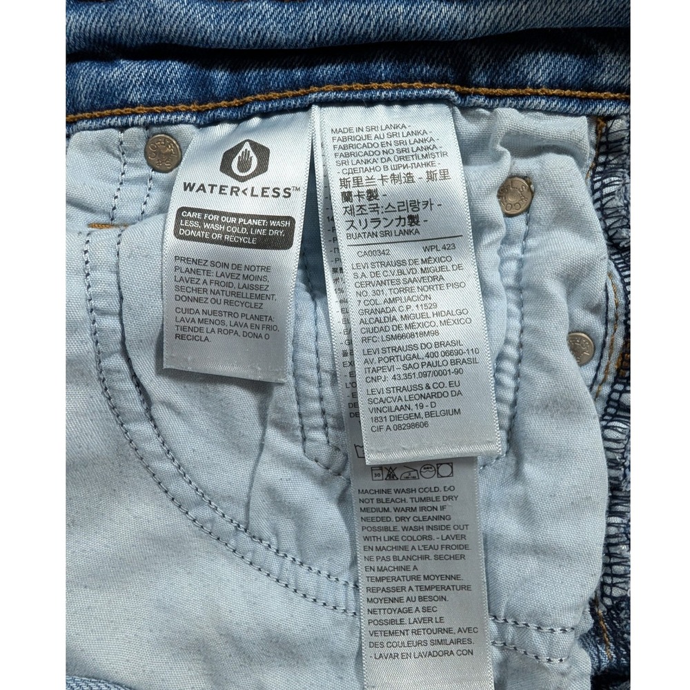 Levi's Wedgie Straight Jeans Womens 28 Blue High Rise Medium Wash Denim - Picture 11 of 11